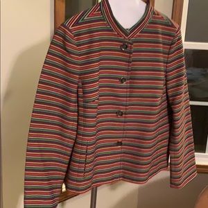 Talbots suit jacket multi colored size 16